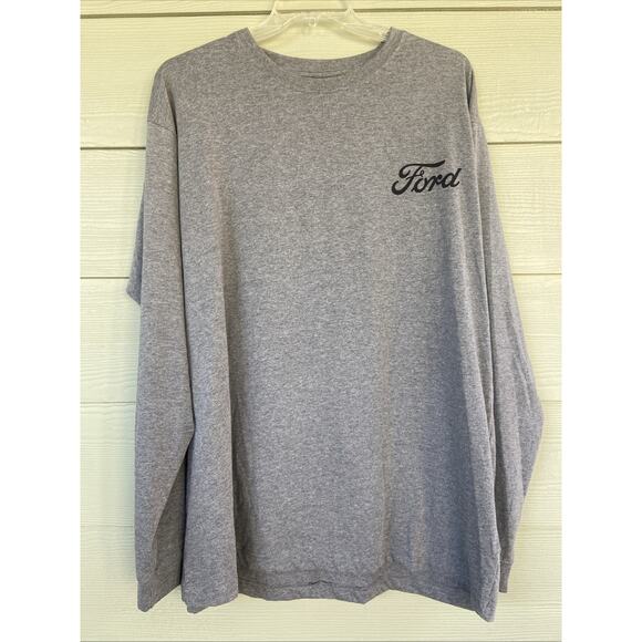 FORD Vehicle Gray BUILT FORD TOUGH Logo Crewneck Graphic Tshirt Tee 2XL NEW NWT - Picture 1 of 5